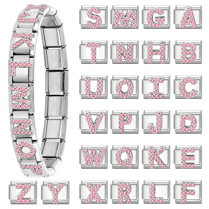 Event Z - Fashion Pink Zircon A-Z 26 Letters