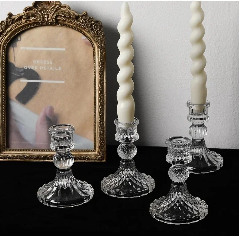 6pc Crystal Candle Holders Cen - đánh giá và giá Centerpiece Stick