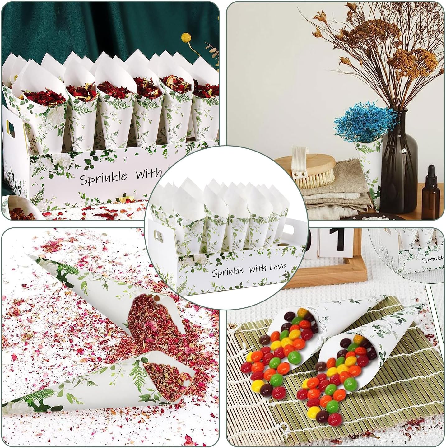 SET 30 Sheets Wedding Paper Co - đánh giá và giá Cotton Candy Cone