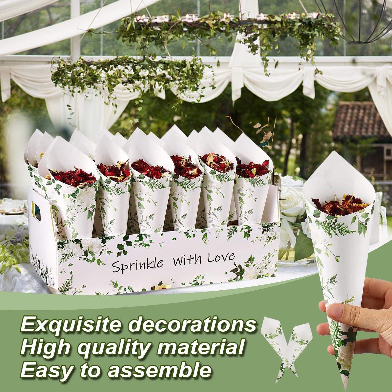 SET 30 Sheets Wedding Paper Co - đánh giá và giá Cotton Candy Cone
