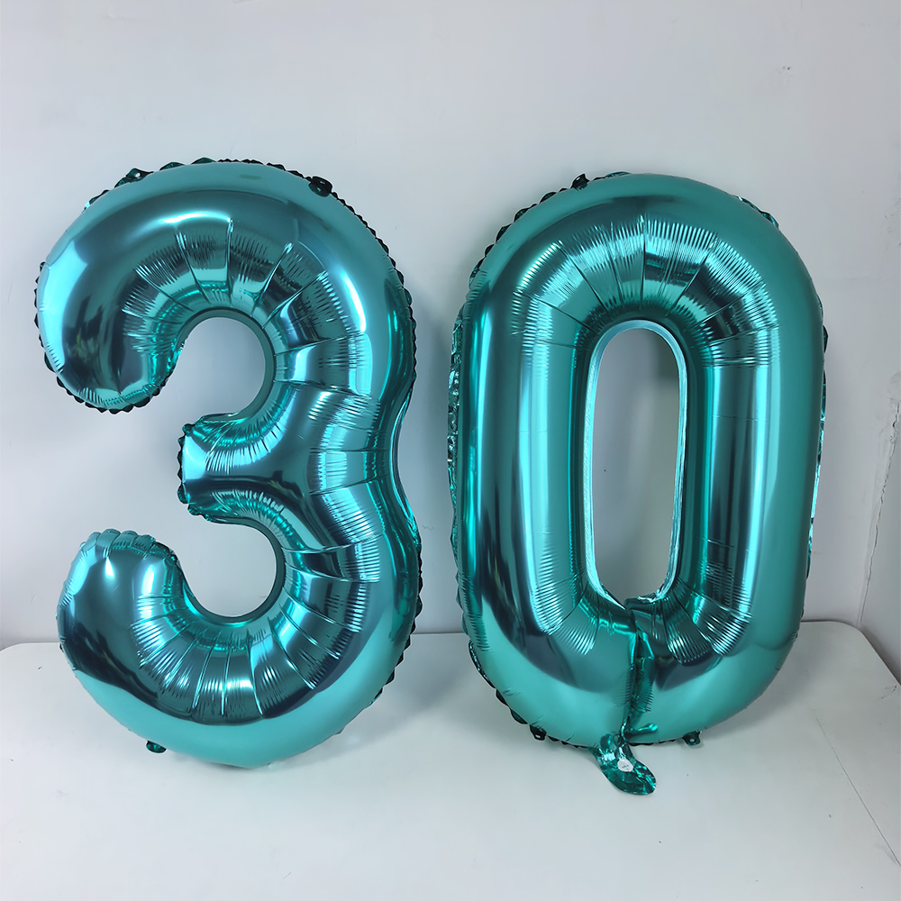 32inch Teal Blue Number 18 Bal - đánh giá và giá Balloon Pump Hand
