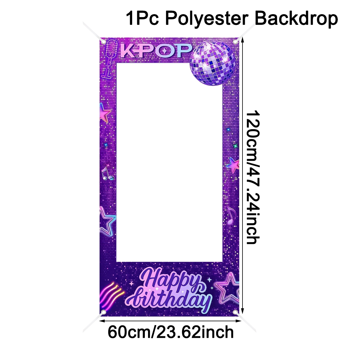 1pc Purple K-POP Photo Frame B - đánh giá và giá Photo Booth Frame