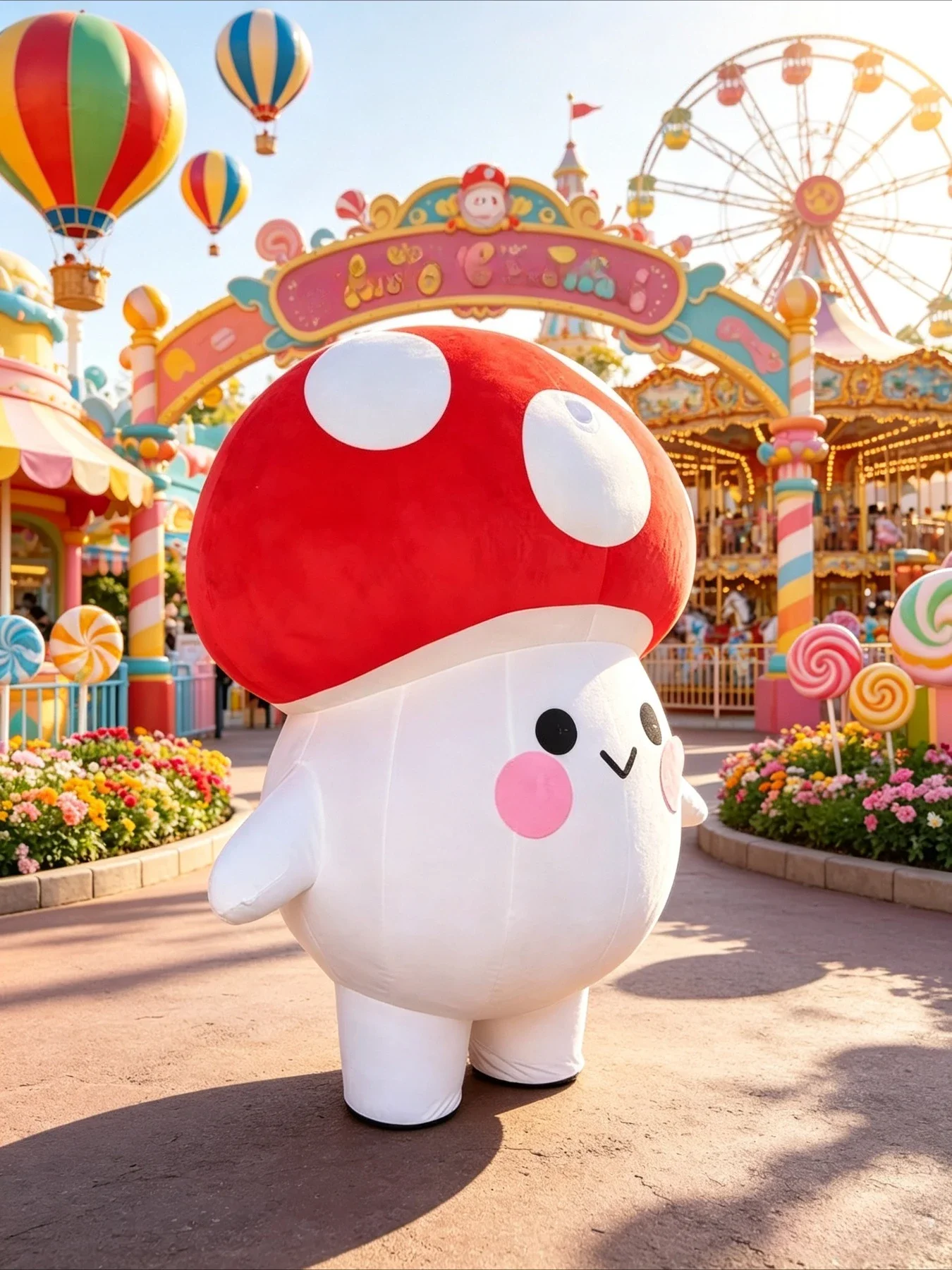 Inflatable Mushroom Mascot Cos - đánh giá và giá Event & Party Supply Photos