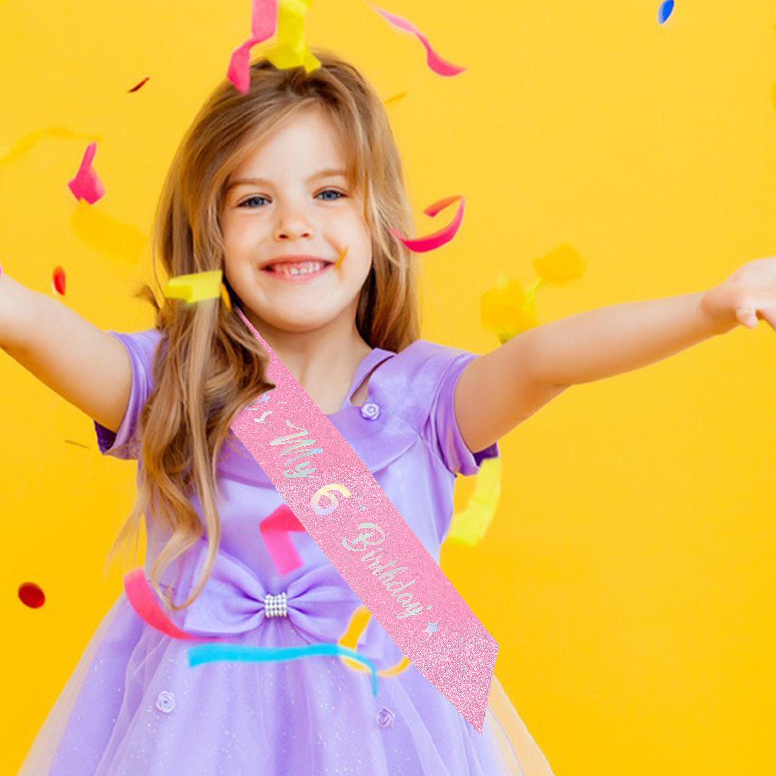 Pink Glitter Birthday Sash 5 P - đánh giá và giá Birthday Sash Glitter