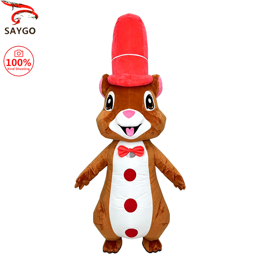 SAYGO Red Hat Squirrel Inflata - đánh giá và giá Event & Party Supply Photos