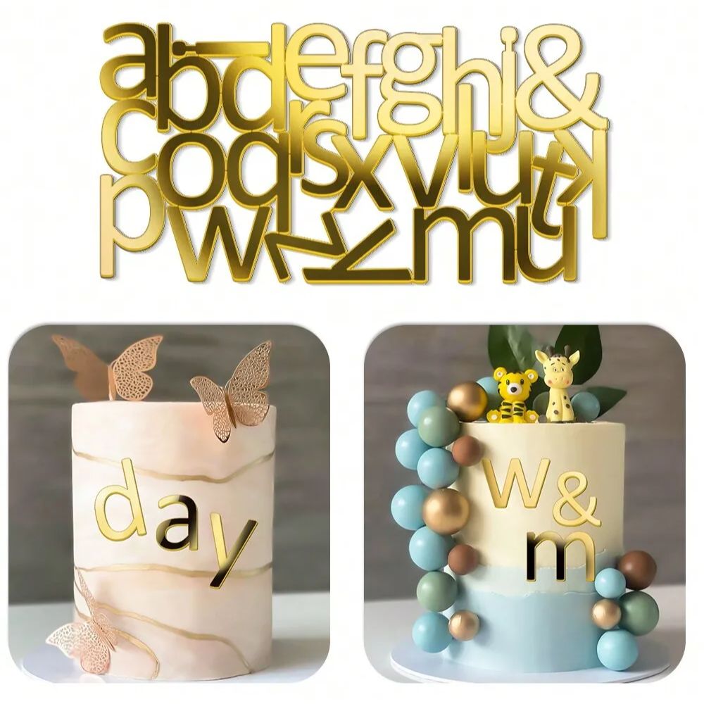 1set Golden Mirror Acrylic A-Z - đánh giá và giá Event Z