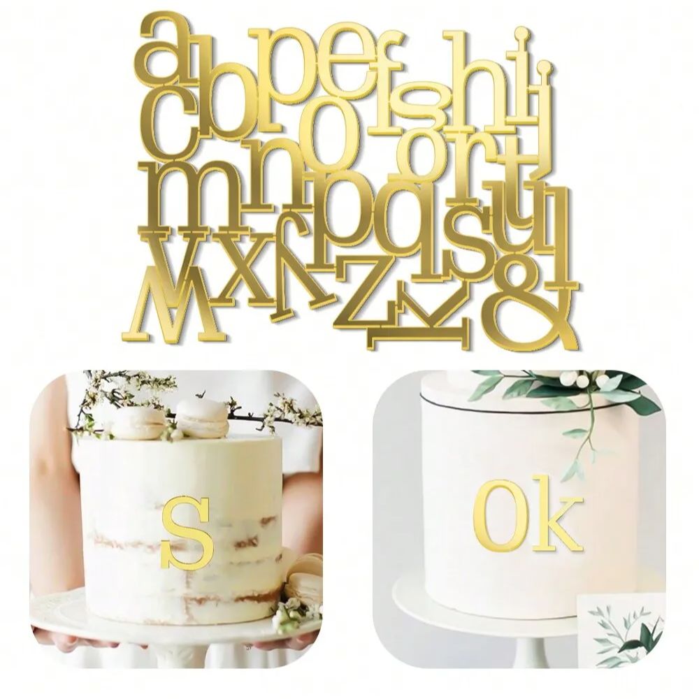 1set Golden Mirror Acrylic A-Z - đánh giá và giá Event Z