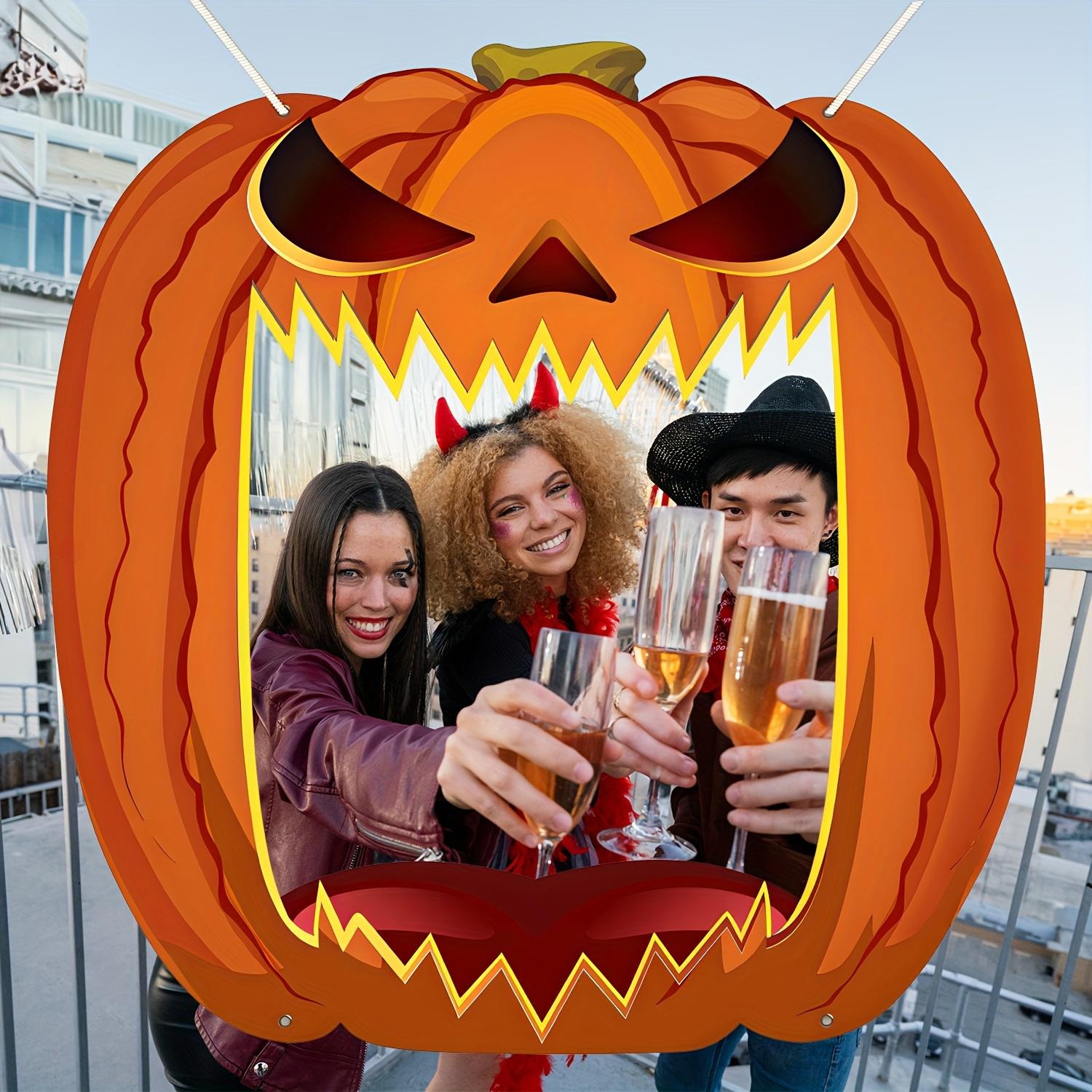 Giant Jack O Lantern Photo Boo - đánh giá và giá Photo Booth Frame