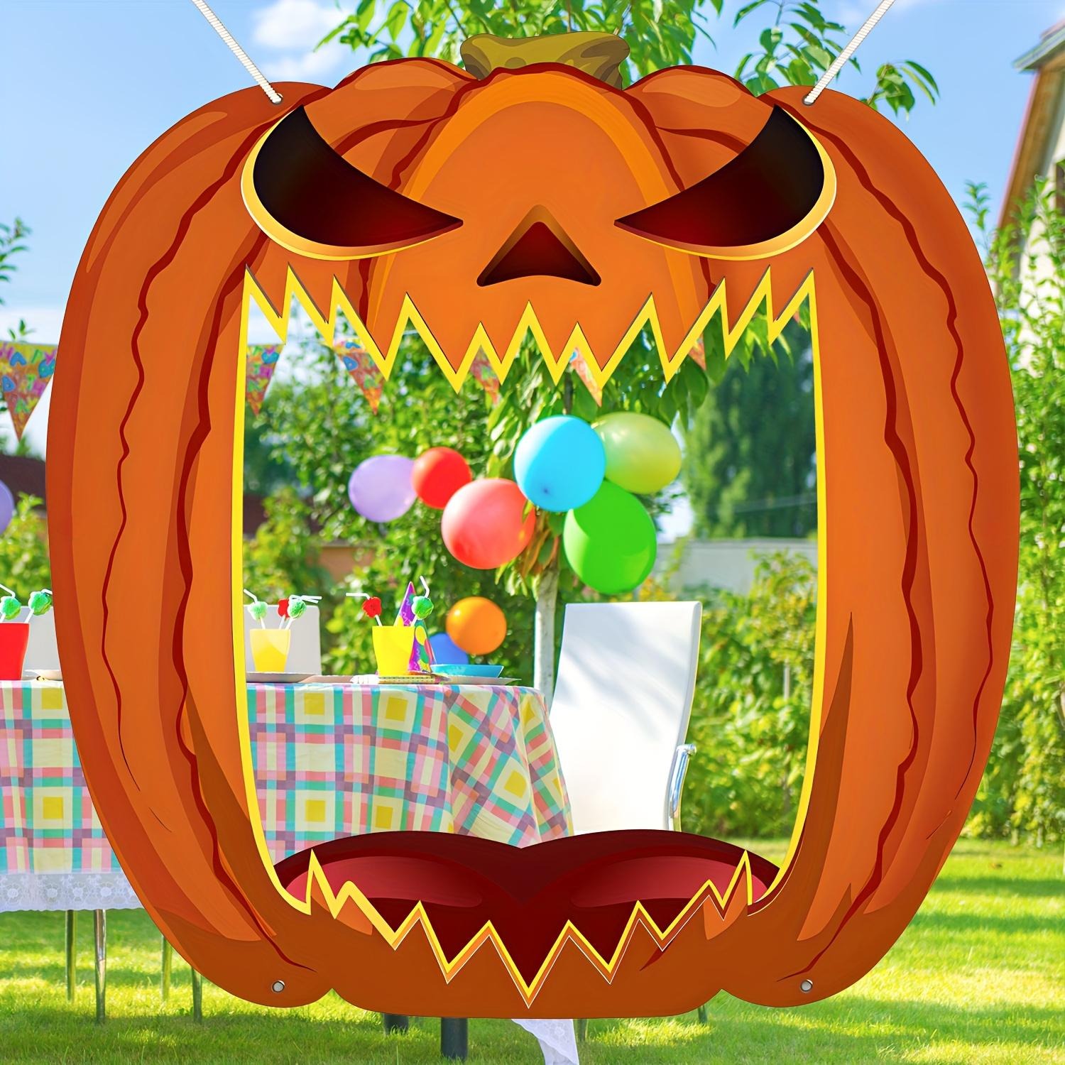 Giant Jack O Lantern Photo Boo - đánh giá và giá Photo Booth Frame