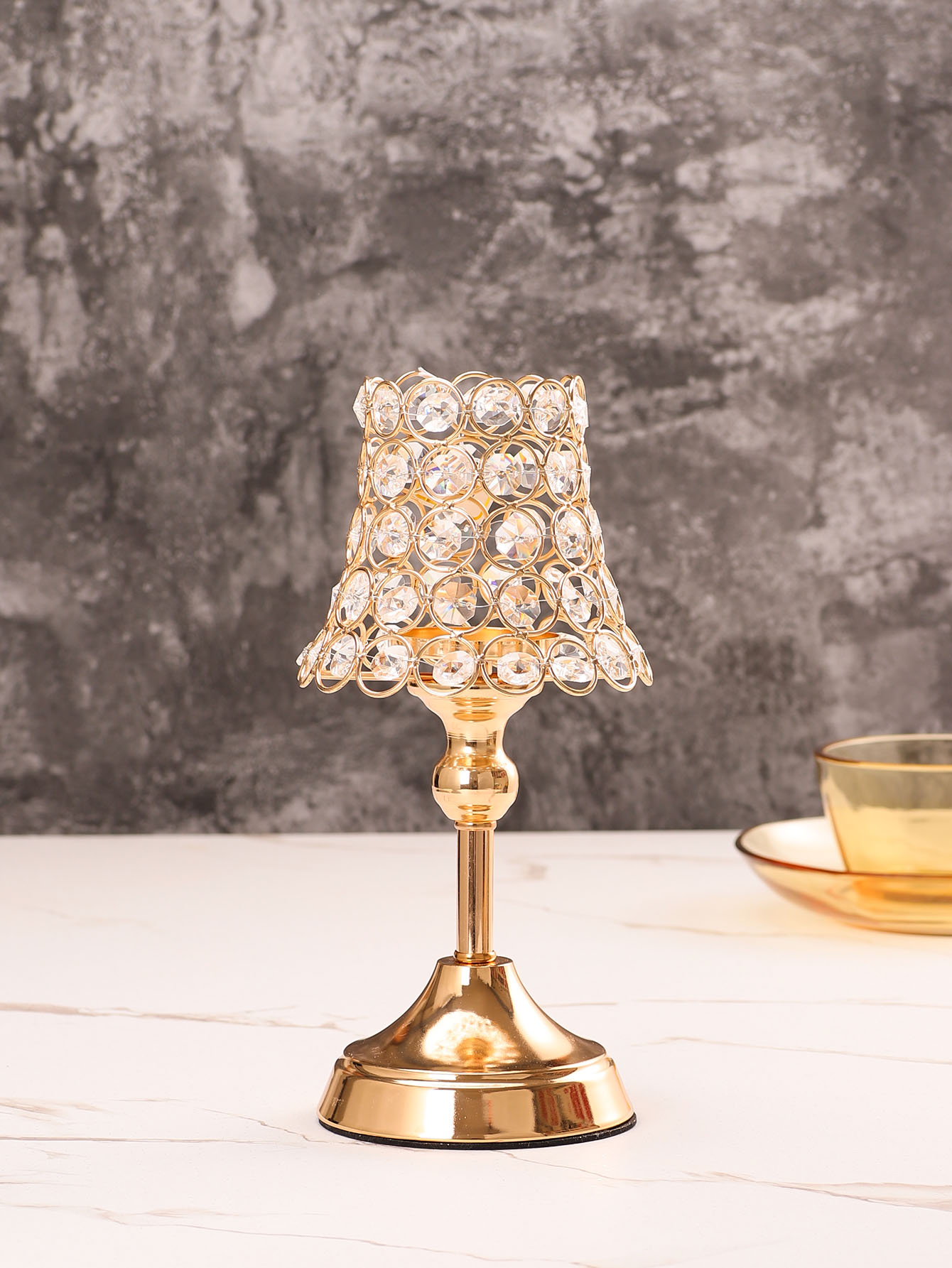 1pc Golden Crystal Candle Hold - đánh giá và giá Centerpiece Stick