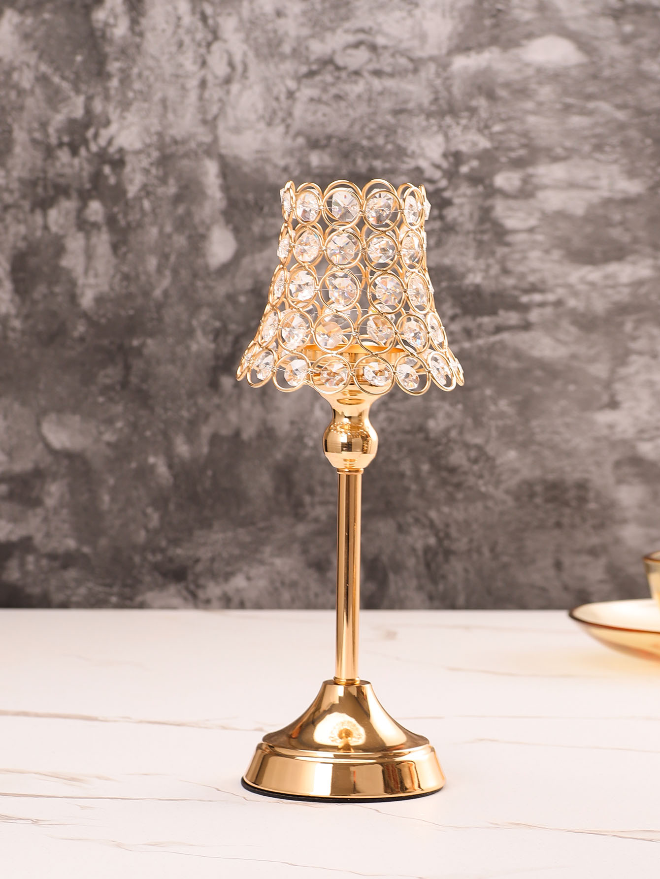 1pc Golden Crystal Candle Hold - đánh giá và giá Centerpiece Stick