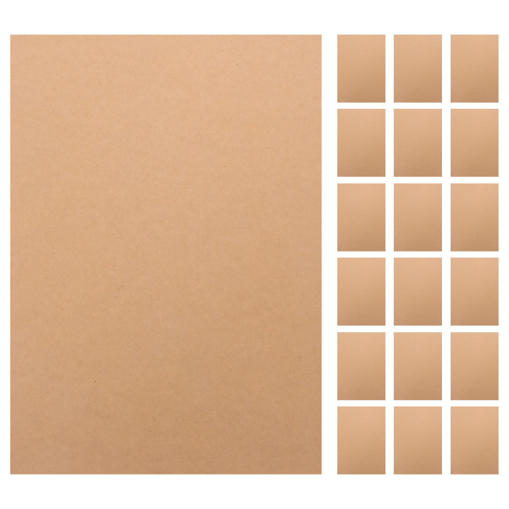50Pcs Brown Cardstock Paper Th - đánh giá và giá Papercraft Supply Invitation