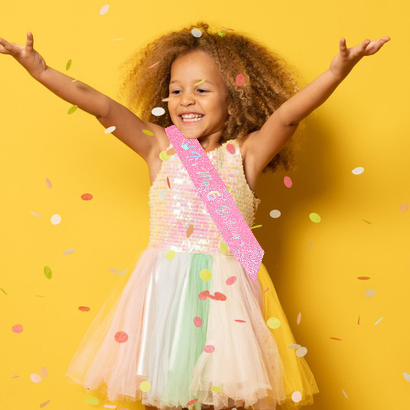 5Pcs Pink Glitter Happy Birthd - đánh giá và giá Birthday Sash Glitter
