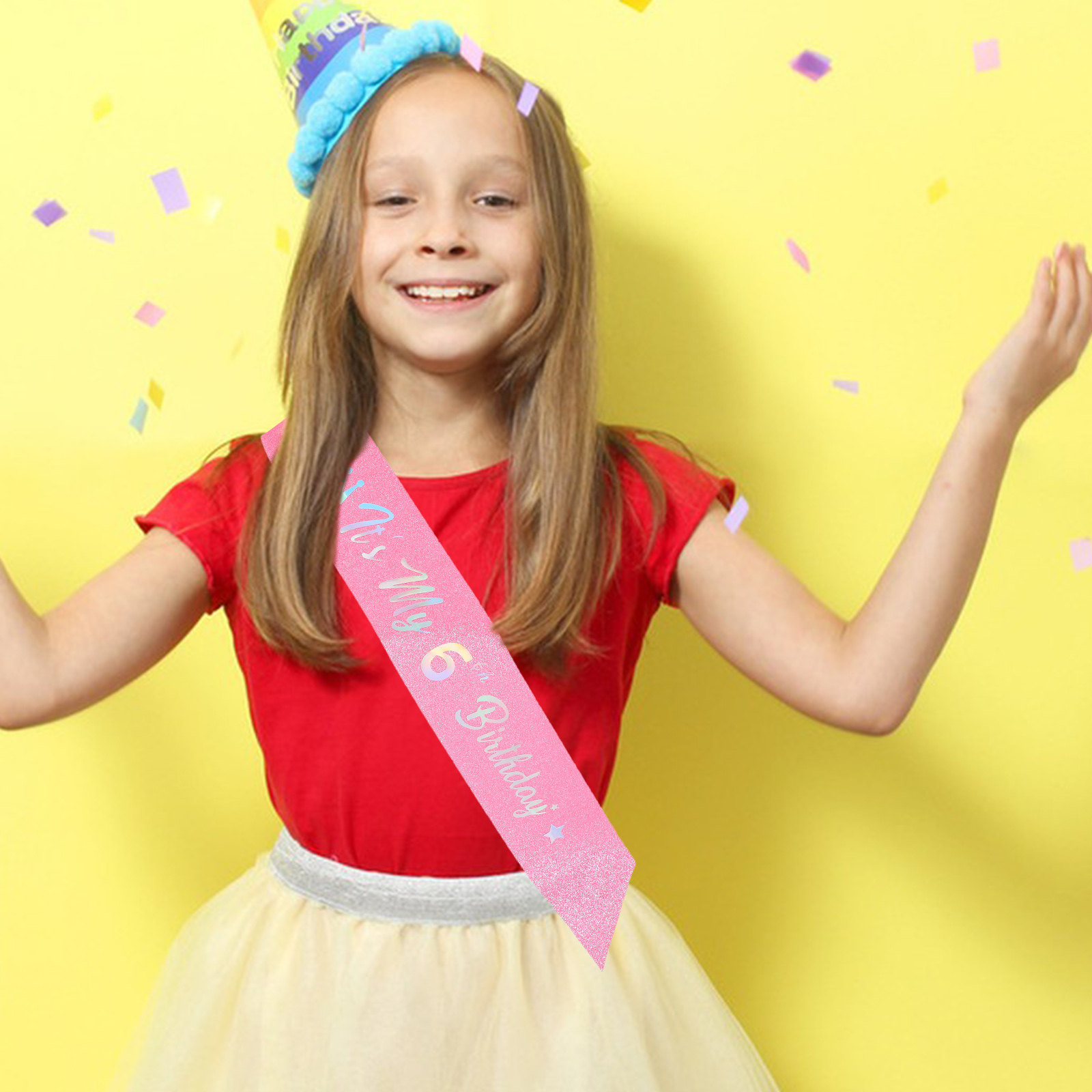 5Pcs Pink Glitter Happy Birthd - đánh giá và giá Birthday Sash Glitter