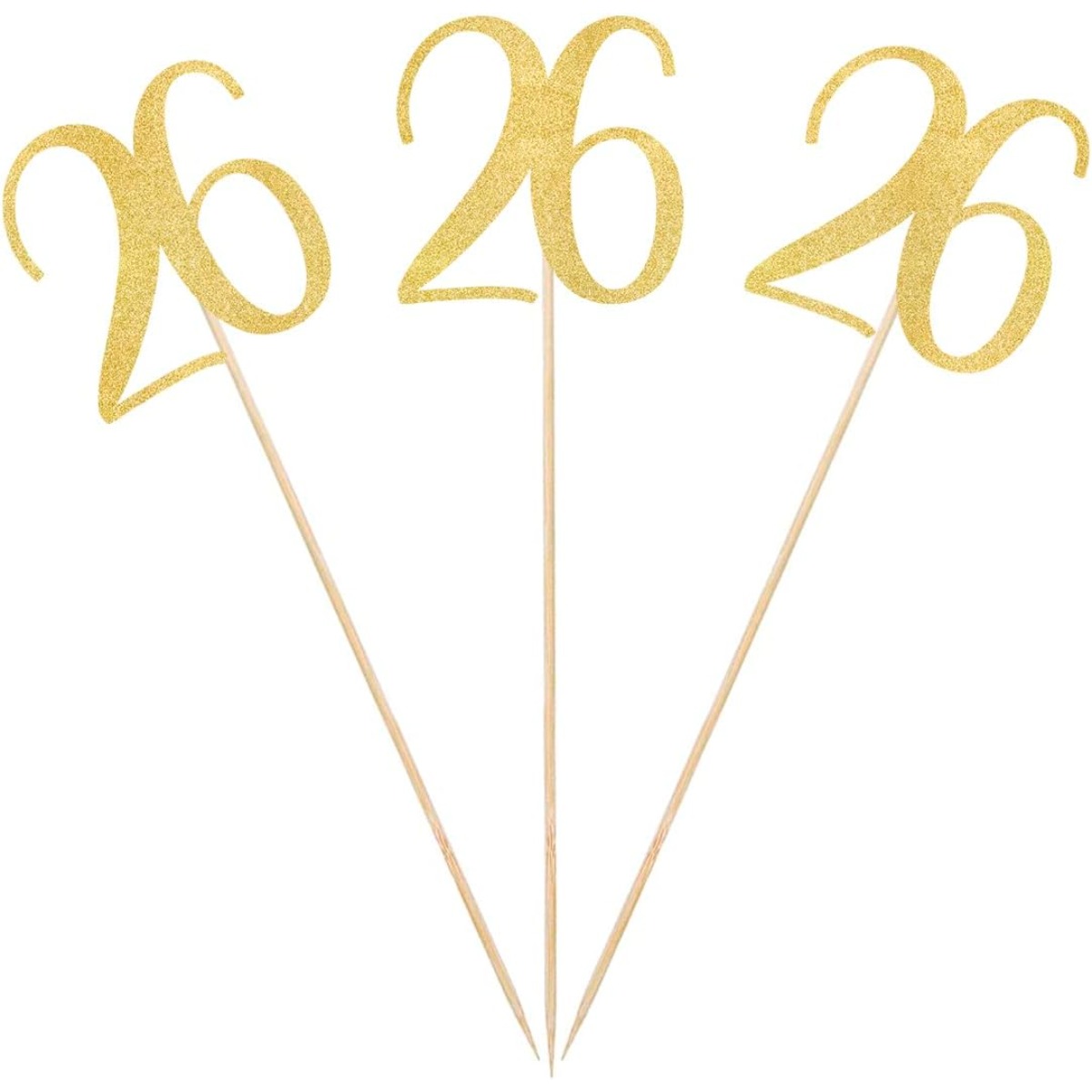 Gold Glitter 26th Birthday Cen - đánh giá và giá Centerpiece Stick