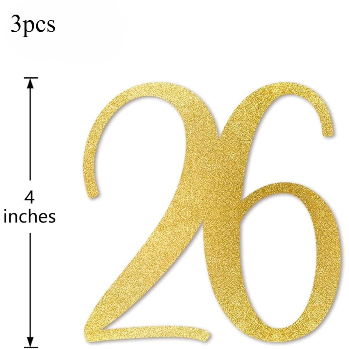 Gold Glitter 26th Birthday Cen - đánh giá và giá Centerpiece Stick