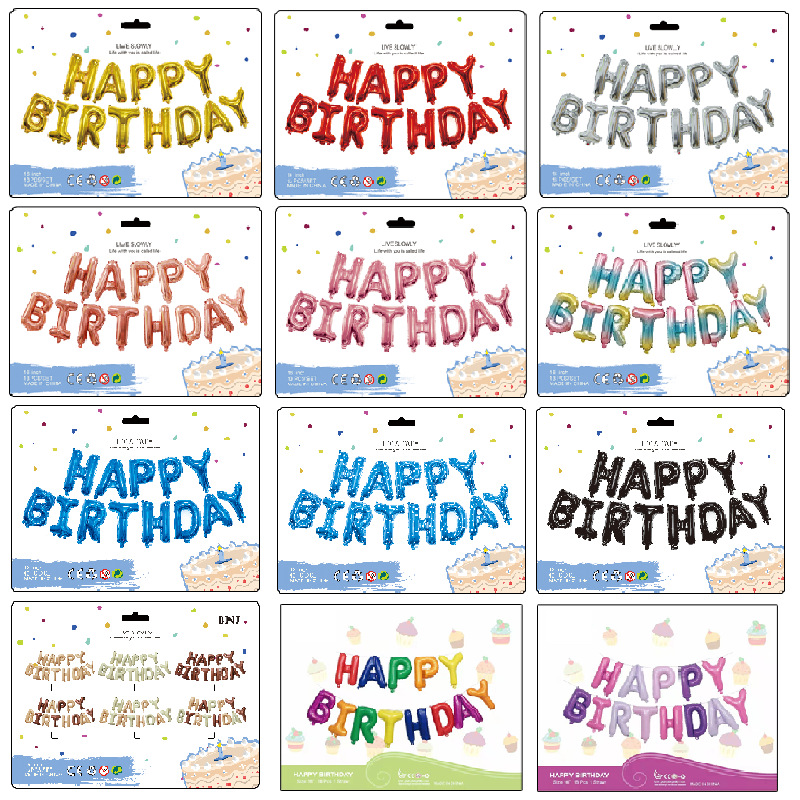 16Inch Gold Blue Happy Birthda - đánh giá và giá Party Banner Gold