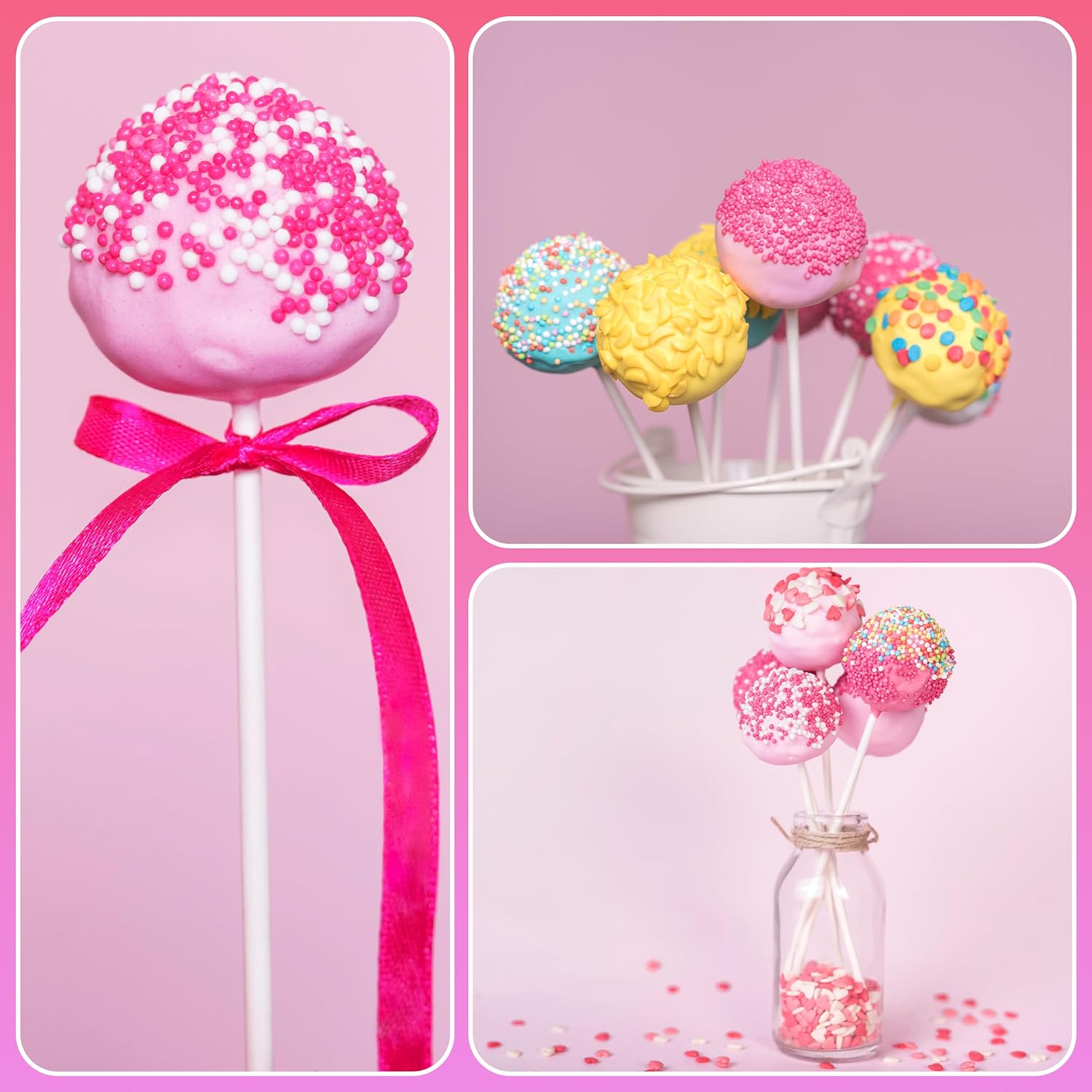 100Pcs DIY Candy Sticks Lollip - đánh giá và giá Cotton Candy Cone