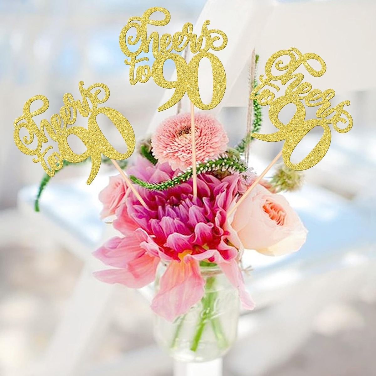 12PCS Cheers to 90 Centerpiece - đánh giá và giá Centerpiece Stick