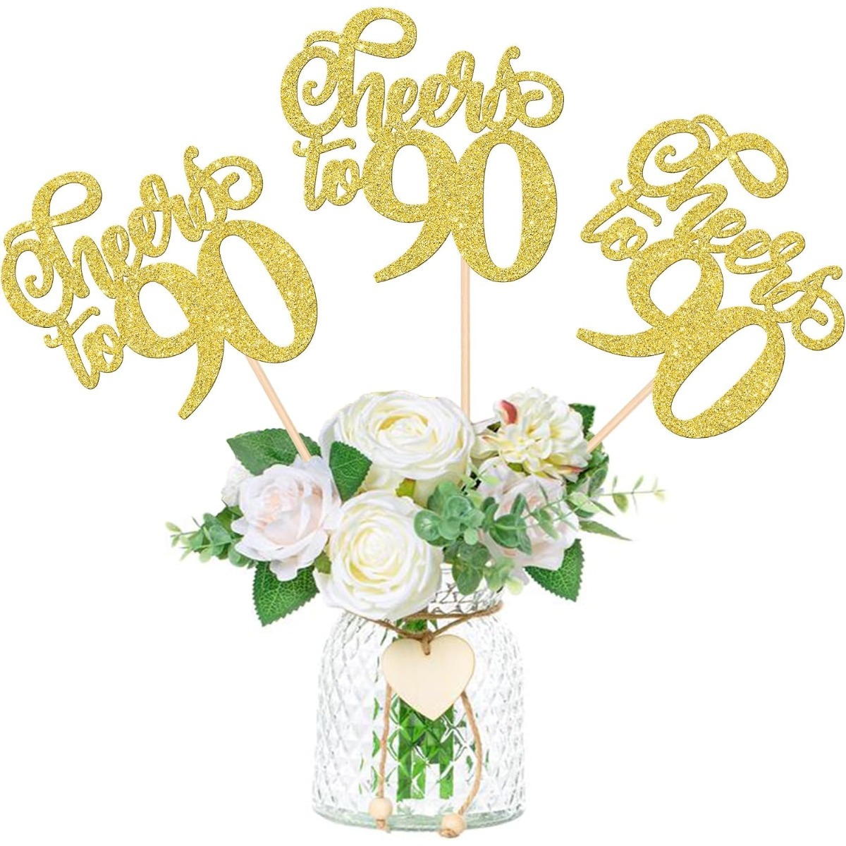 12PCS Cheers to 90 Centerpiece - đánh giá và giá Centerpiece Stick
