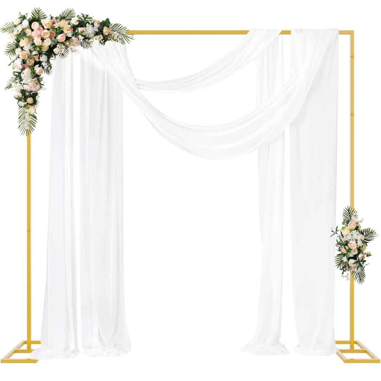 Gold Metal Square Backdrop Sta - đánh giá và giá Party Banner Gold