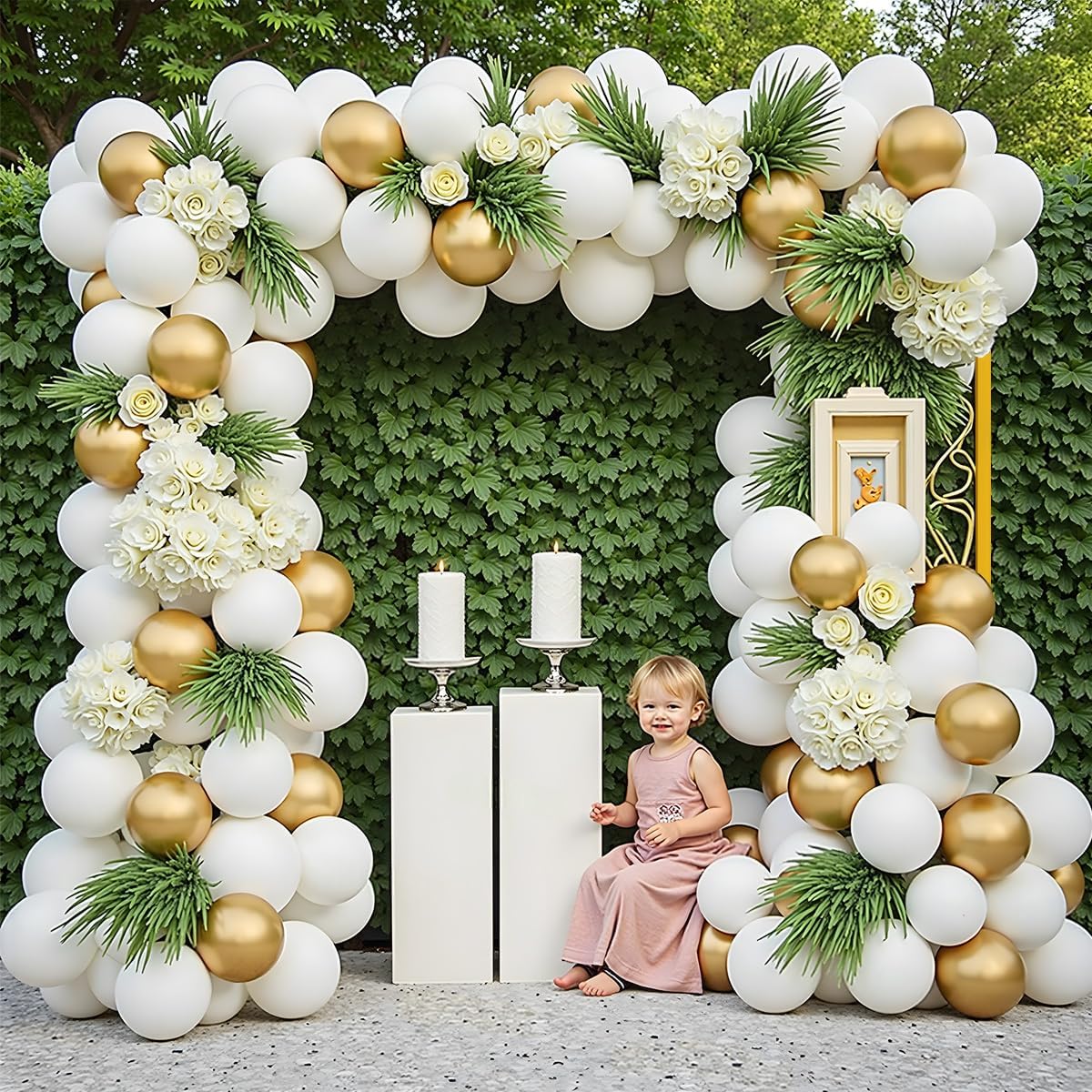 Gold Metal Square Backdrop Sta - đánh giá và giá Party Banner Gold