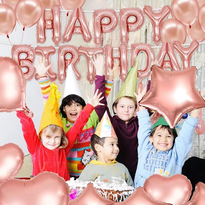 Rose Gold Happy Birthday Banne - đánh giá và giá Party Banner Gold